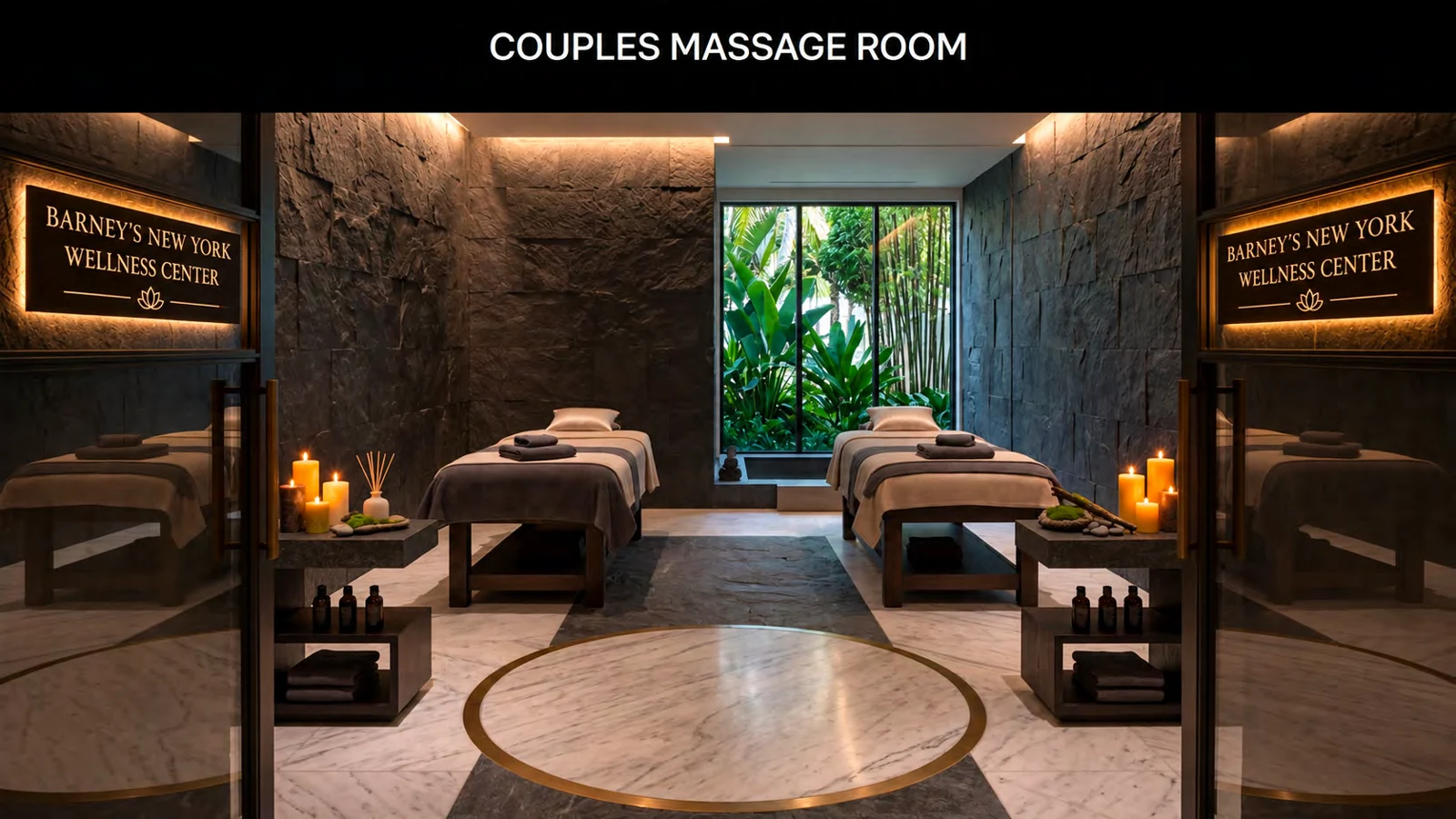 Concept rendering of a private couples treatment room